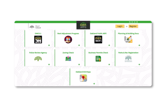 city of oakland apps