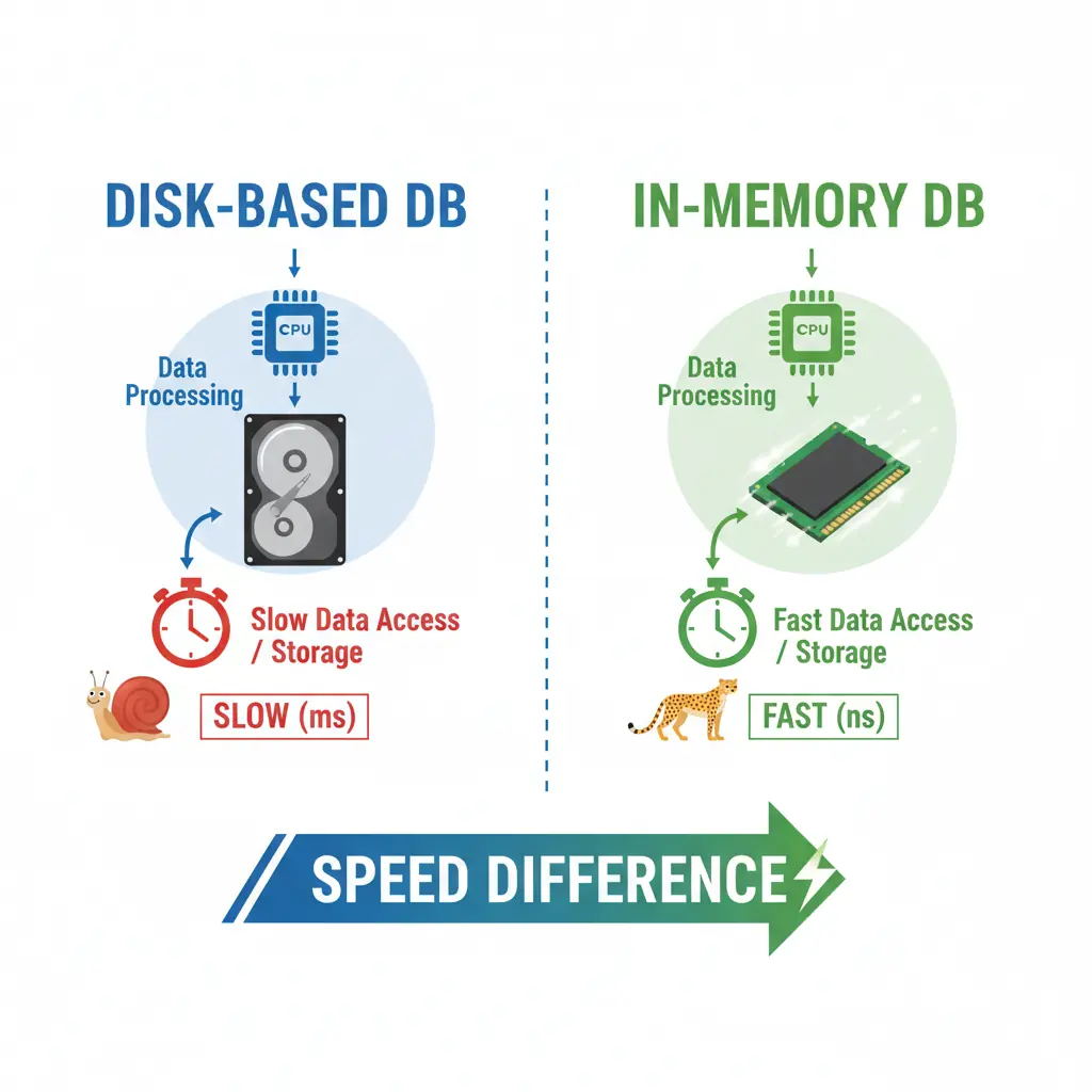 disk based db vs in memory db