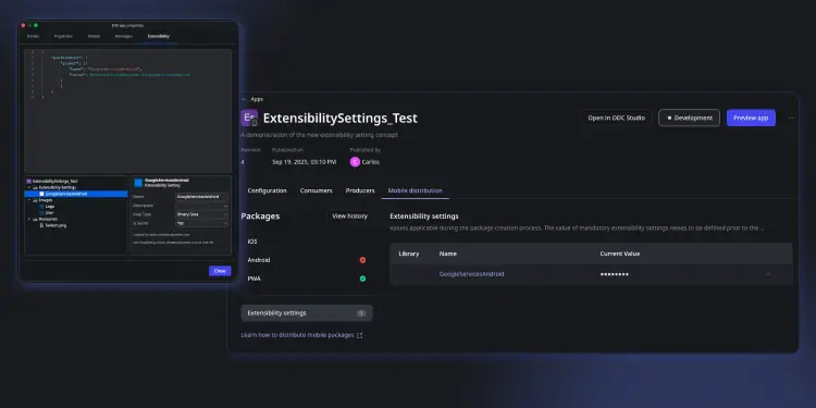 MobileExtensibilitySettings